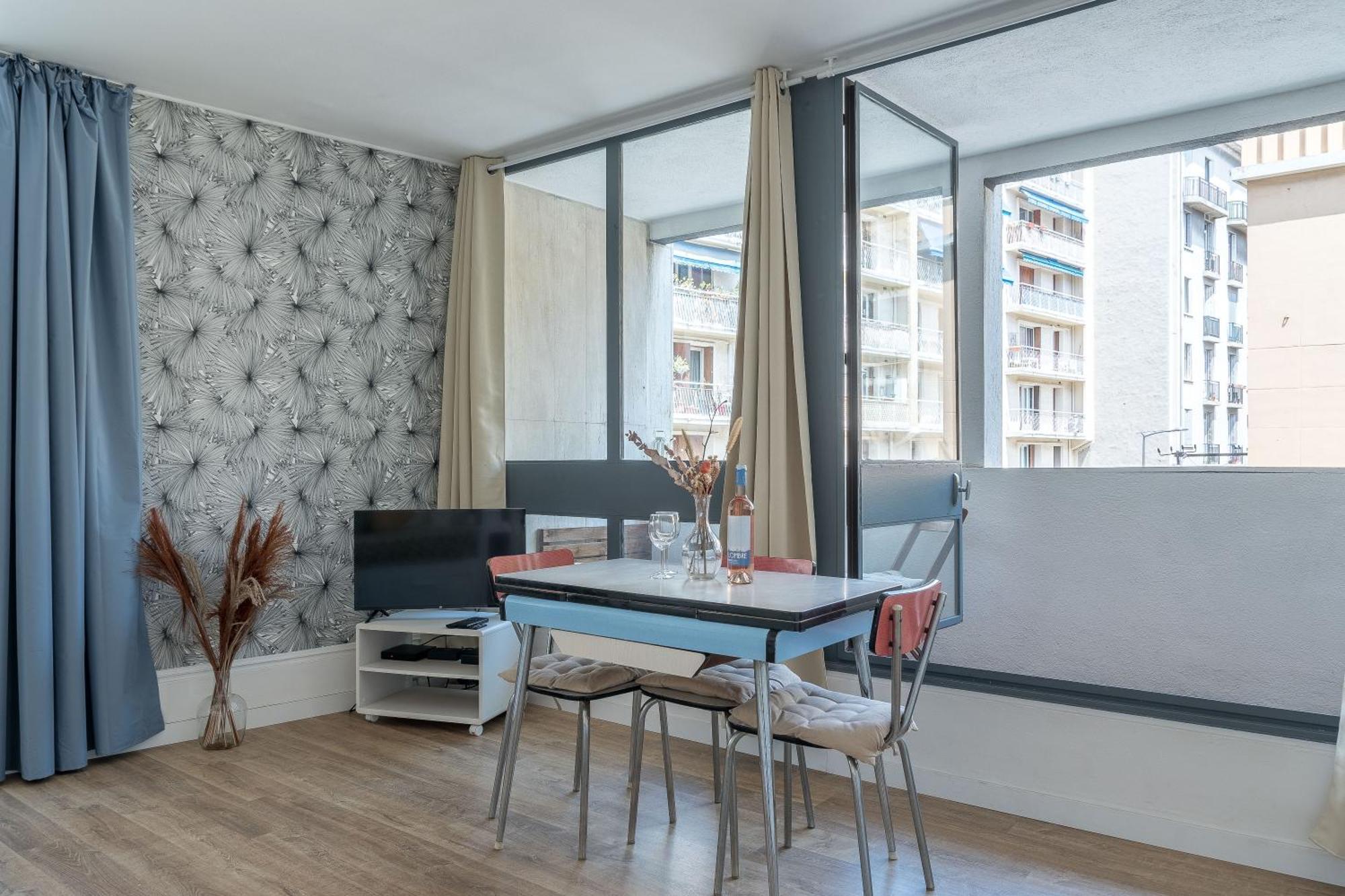 *Las Flores* Joli Studio Avec Balcon Marseilles Exterior foto